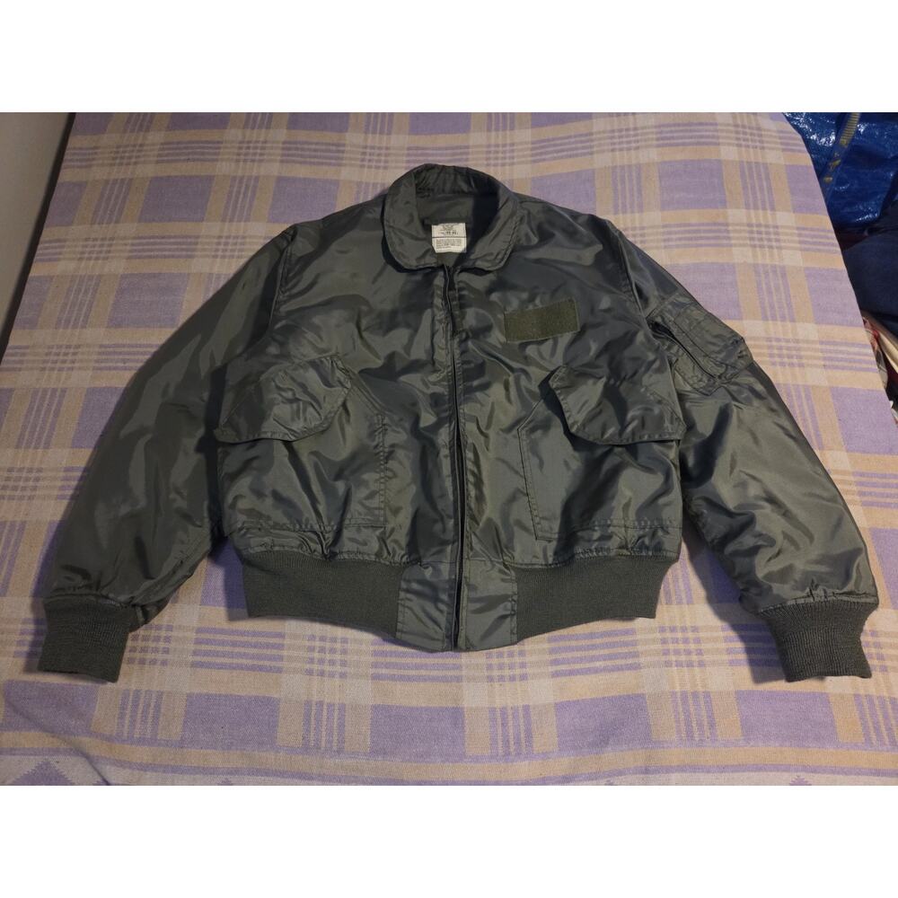 US Military CWU-36/P Mens Summer Flight Jacket Bomber Aramid XL 46-48 Vintage